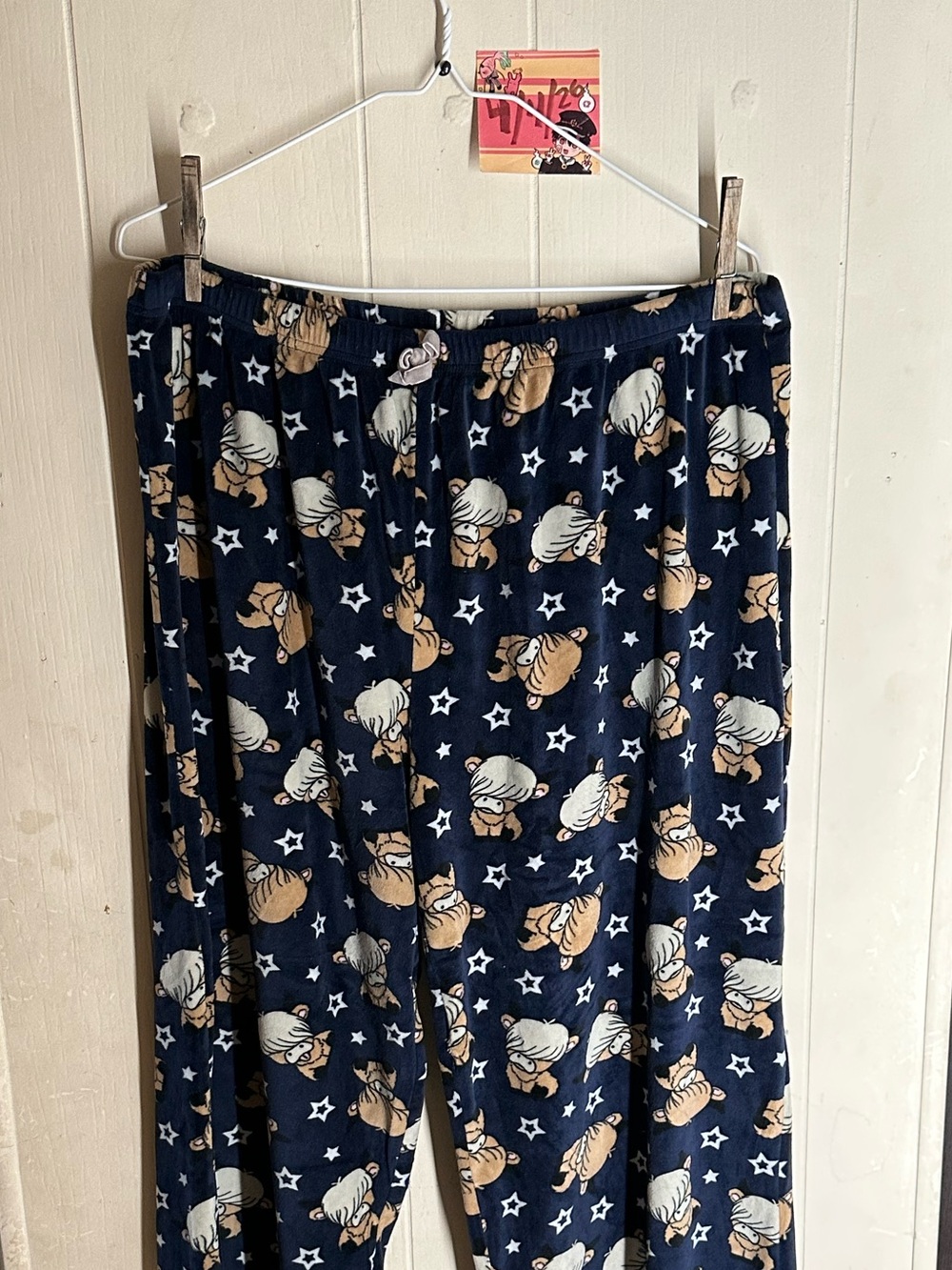 Women's Navy Star & Cow Print Lounge Pajama Pants